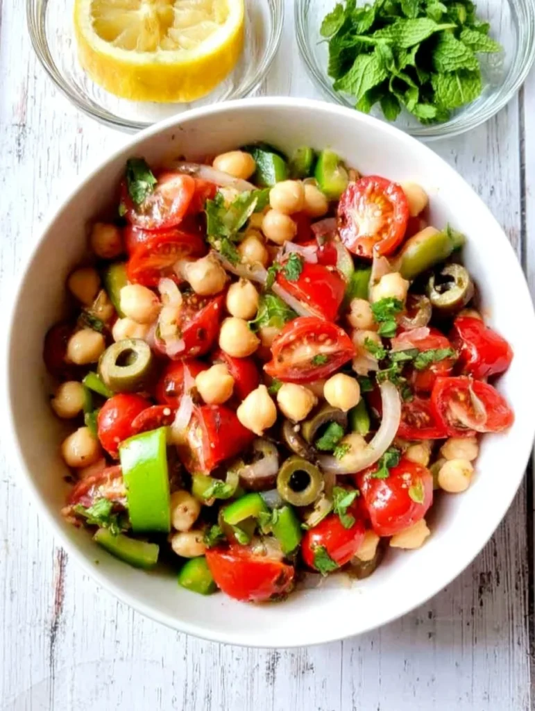 7-Day Mediterranean Diet Meal Plan Chickpea Salad