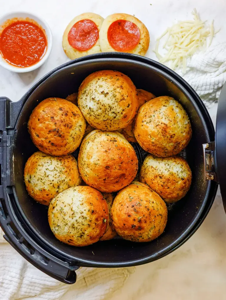 Air Fryer Pizza Bombs