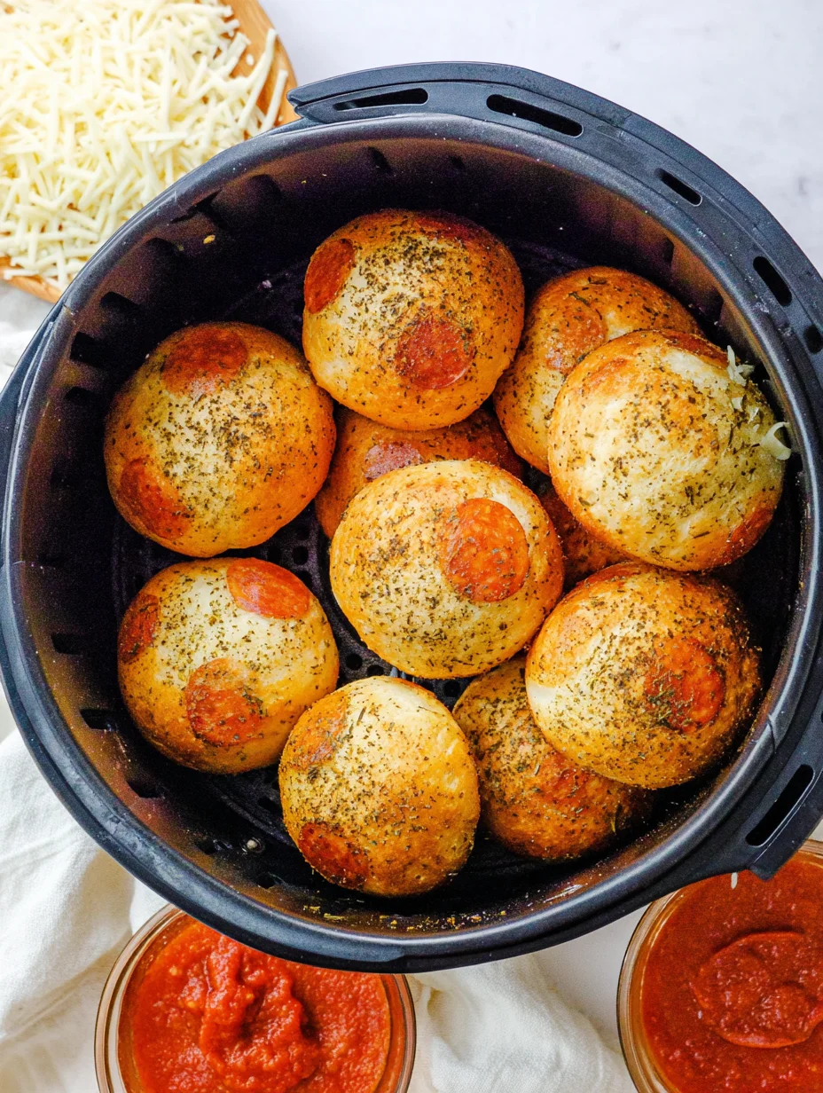 Air Fryer Pizza Bombs