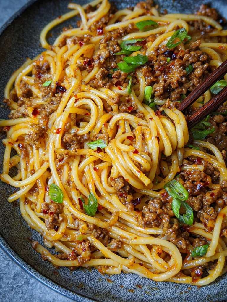 Asian Ground Beef Noodles