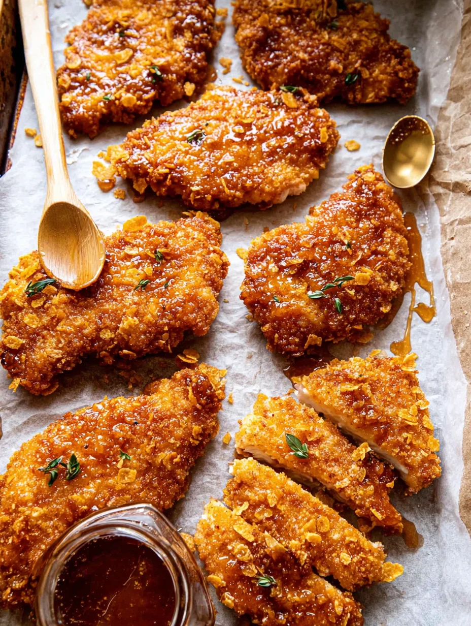 Baked Crunchy Hot Honey Chicken