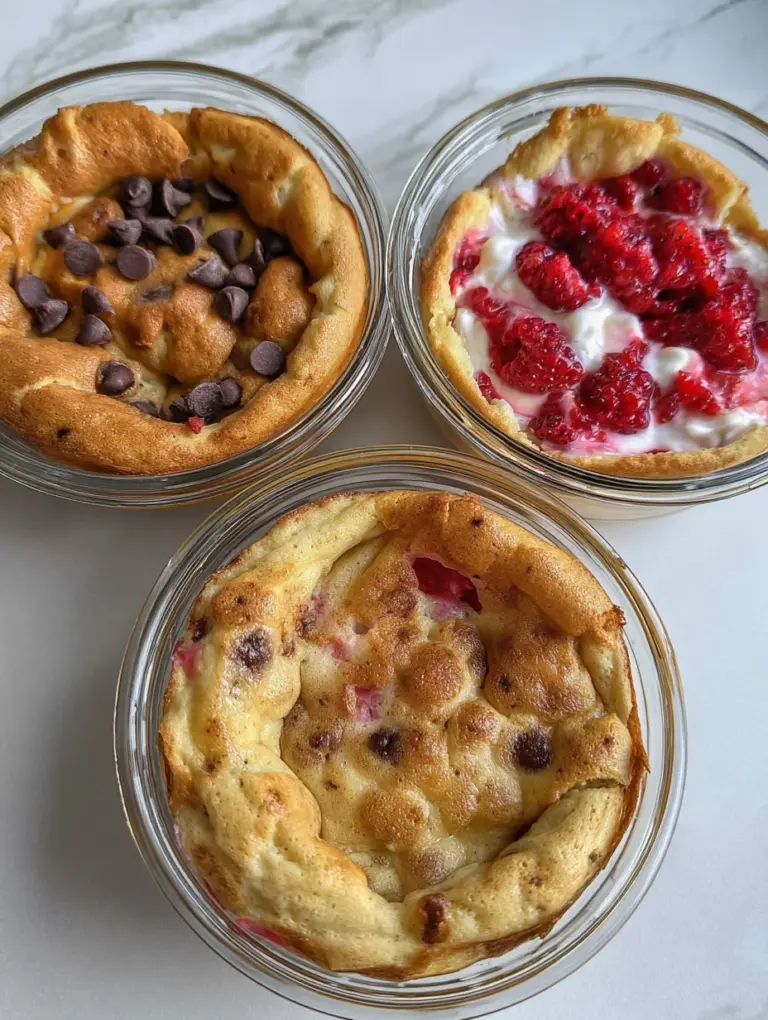 Baked Protein Pancake Bowls