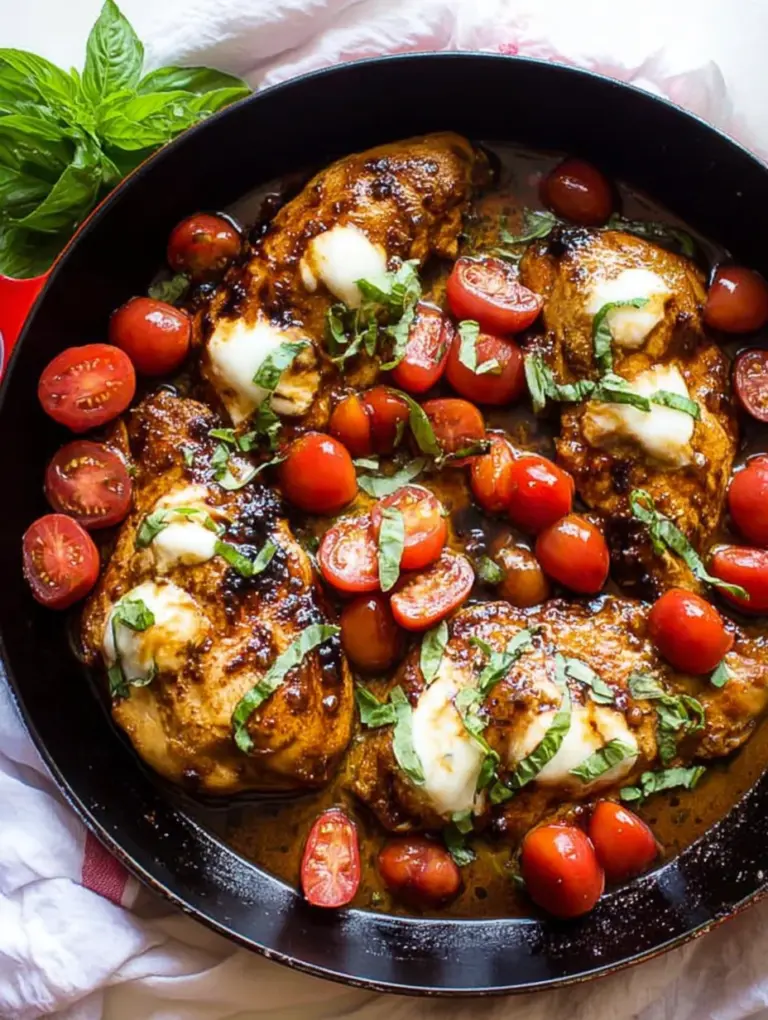 Balsamic Glazed One Pan Chicken