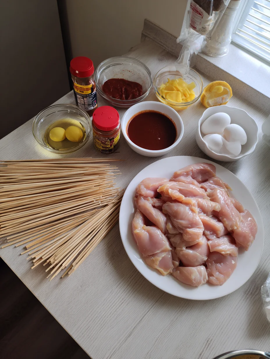 BBQ Chicken Skewer Salad