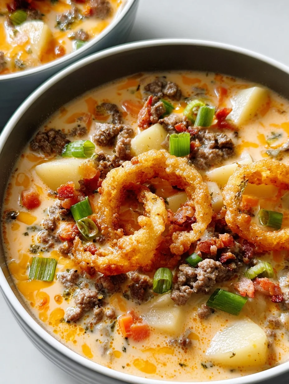 Cheeseburger Soup