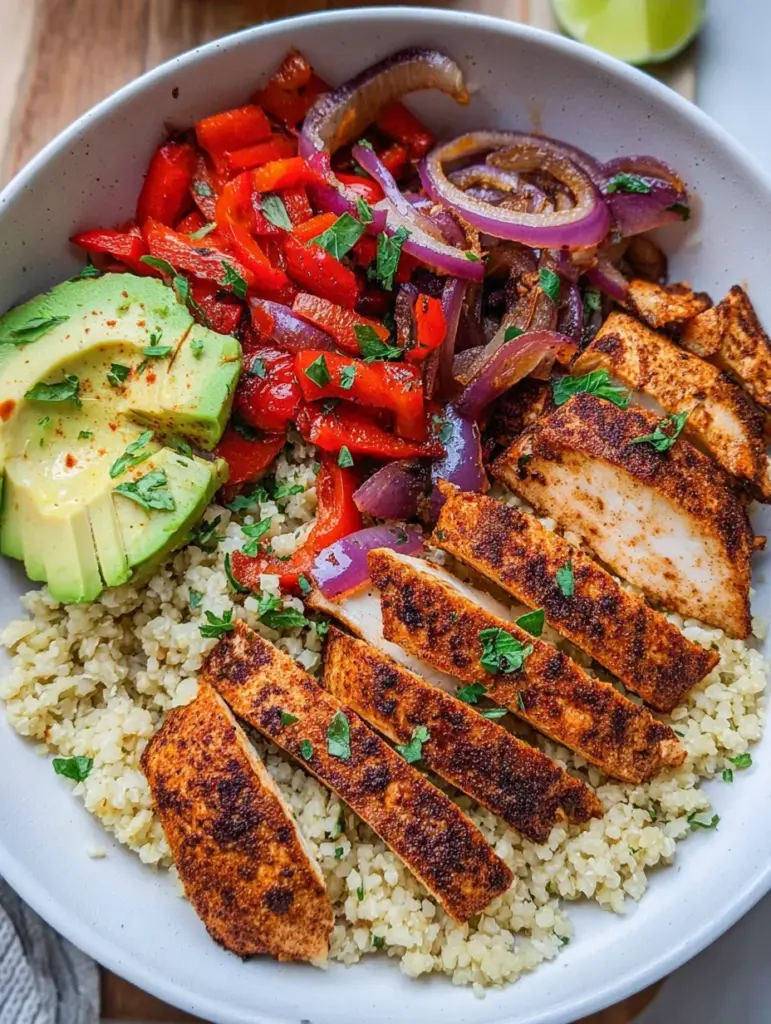 Chicken and Cauliflower Rice Bowls