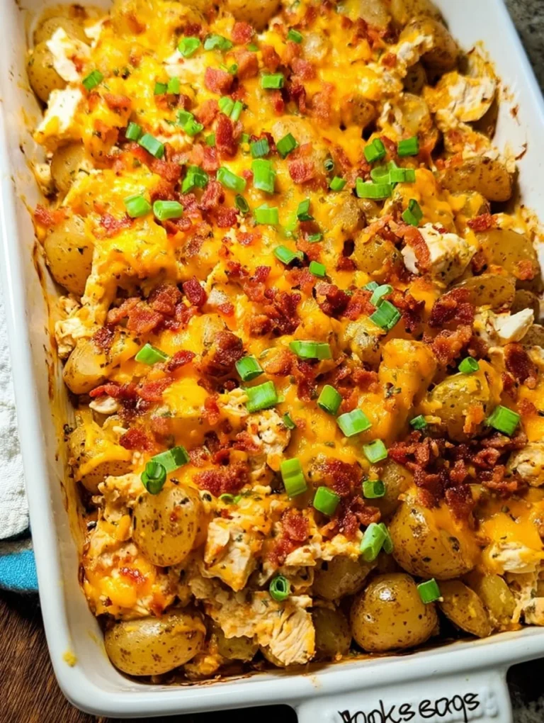 Chicken Bacon Ranch Casserole With Potatoes