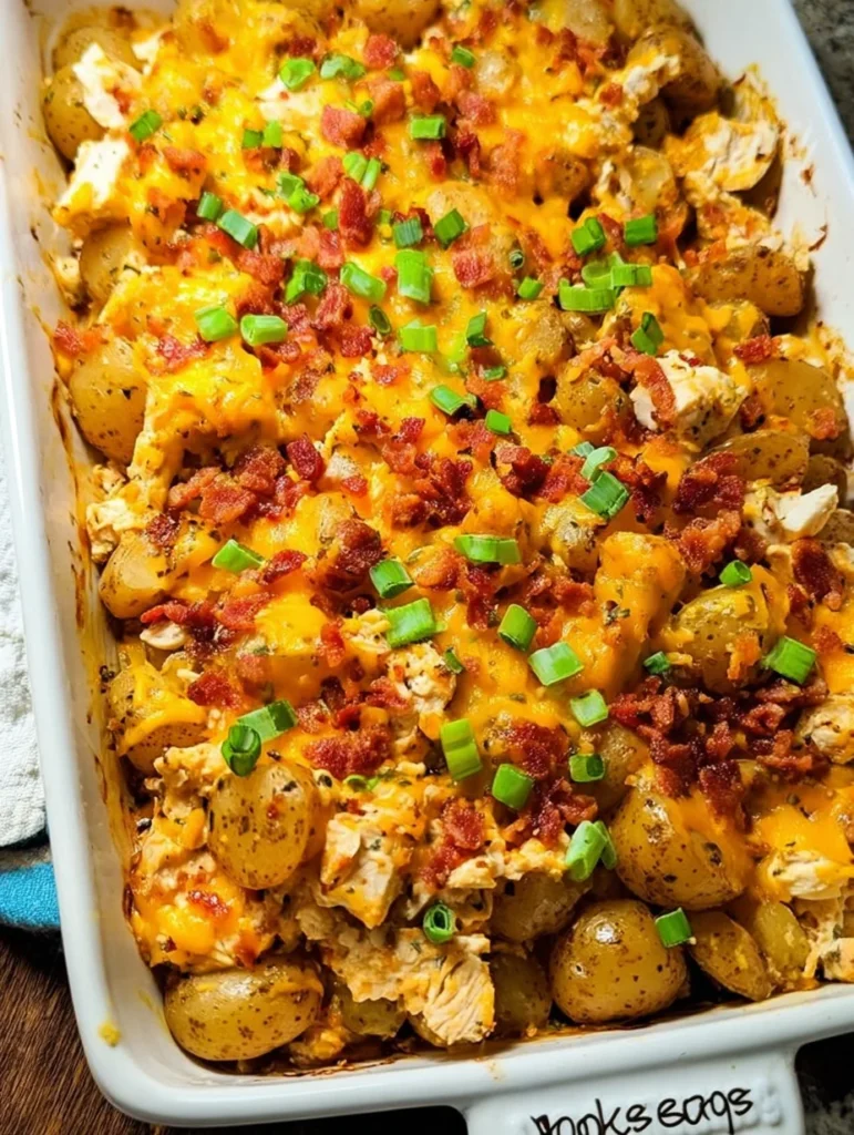 Chicken Bacon Ranch Casserole With Potatoes