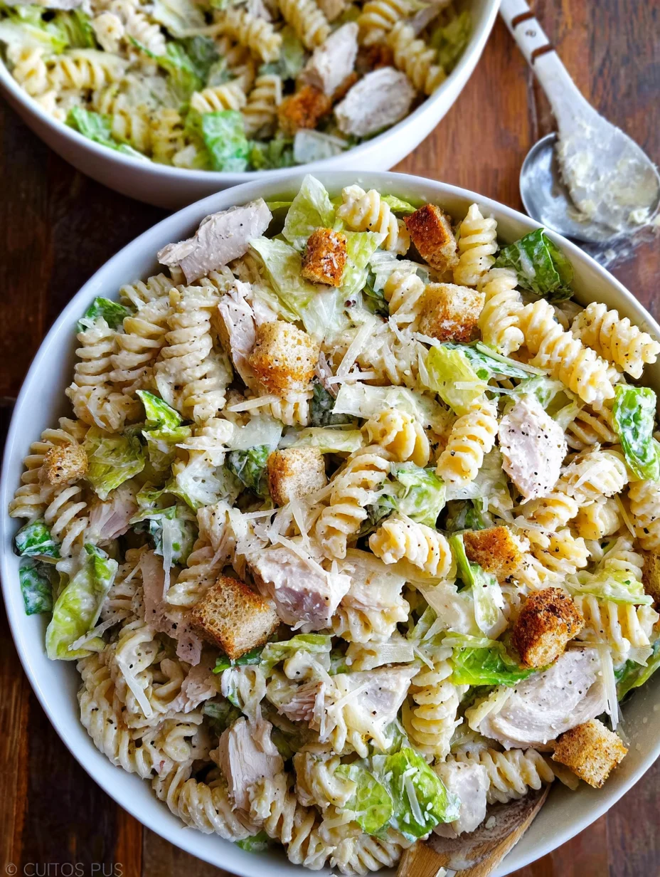 Chicken Caesar Pasta Salad