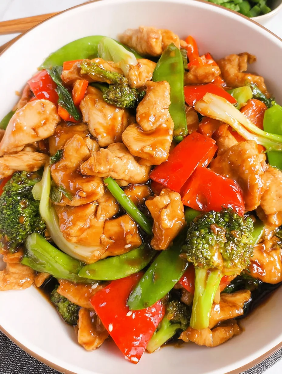 Chicken with Mixed Vegetable Stir Fry