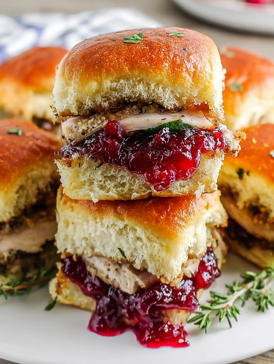 Classic Ground Turkey Cranberry Sliders