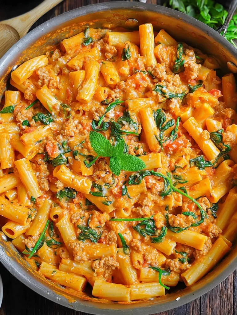 Creamy Sausage Rigatoni