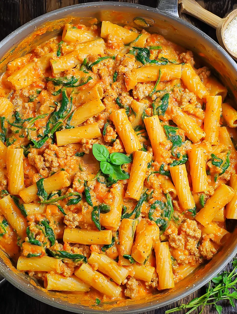 Creamy Sausage Rigatoni