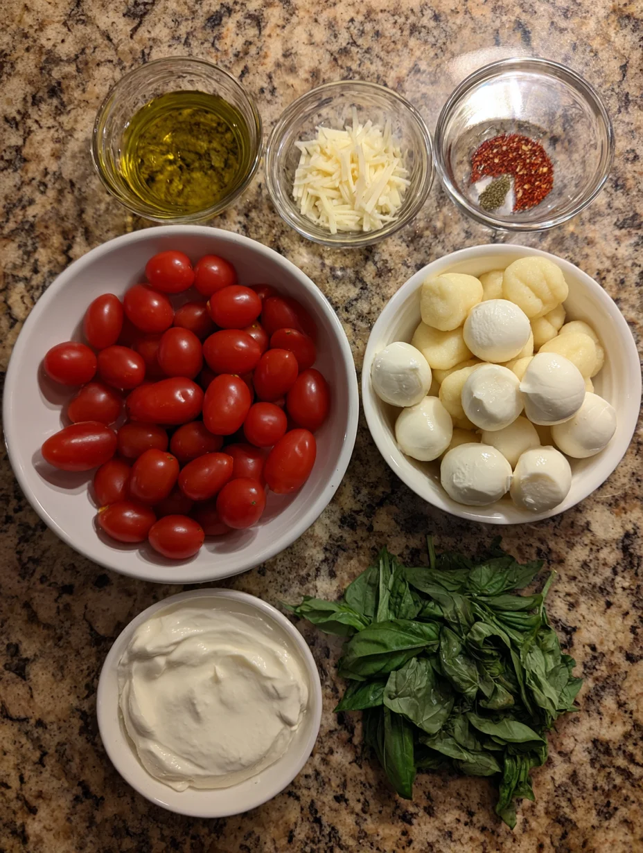 Creamy Tomato Gnocchi with Burrata