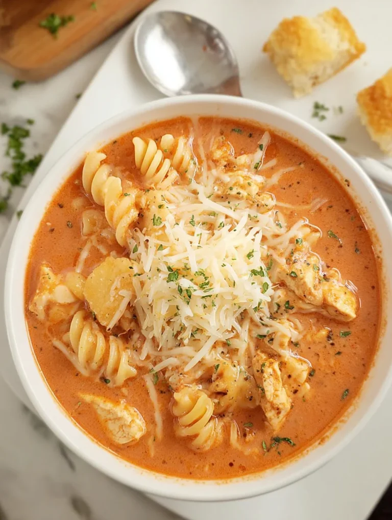 Crockpot Chicken Parmesan Soup