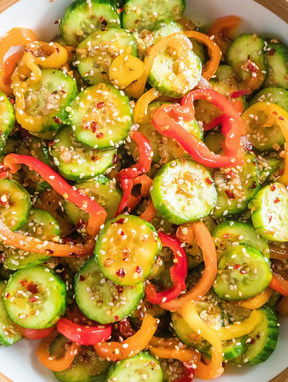 Cucumber & Pepper Salad