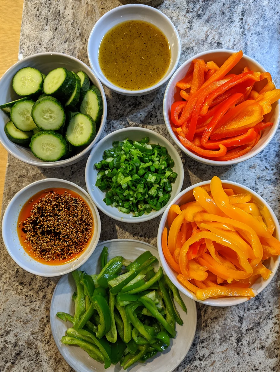 Cucumber & Pepper Salad