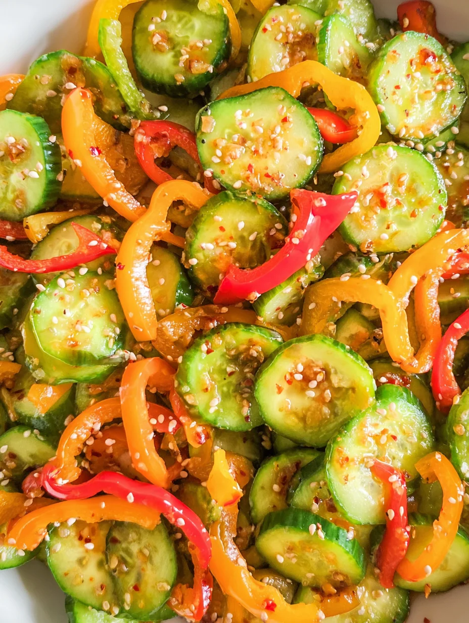 Cucumber & Pepper Salad