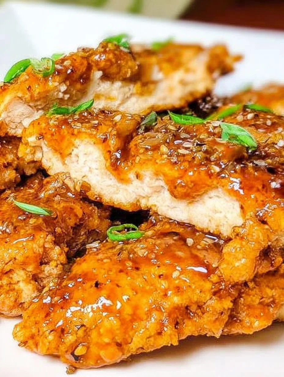 Double Crunch Honey Garlic Chicken Breasts