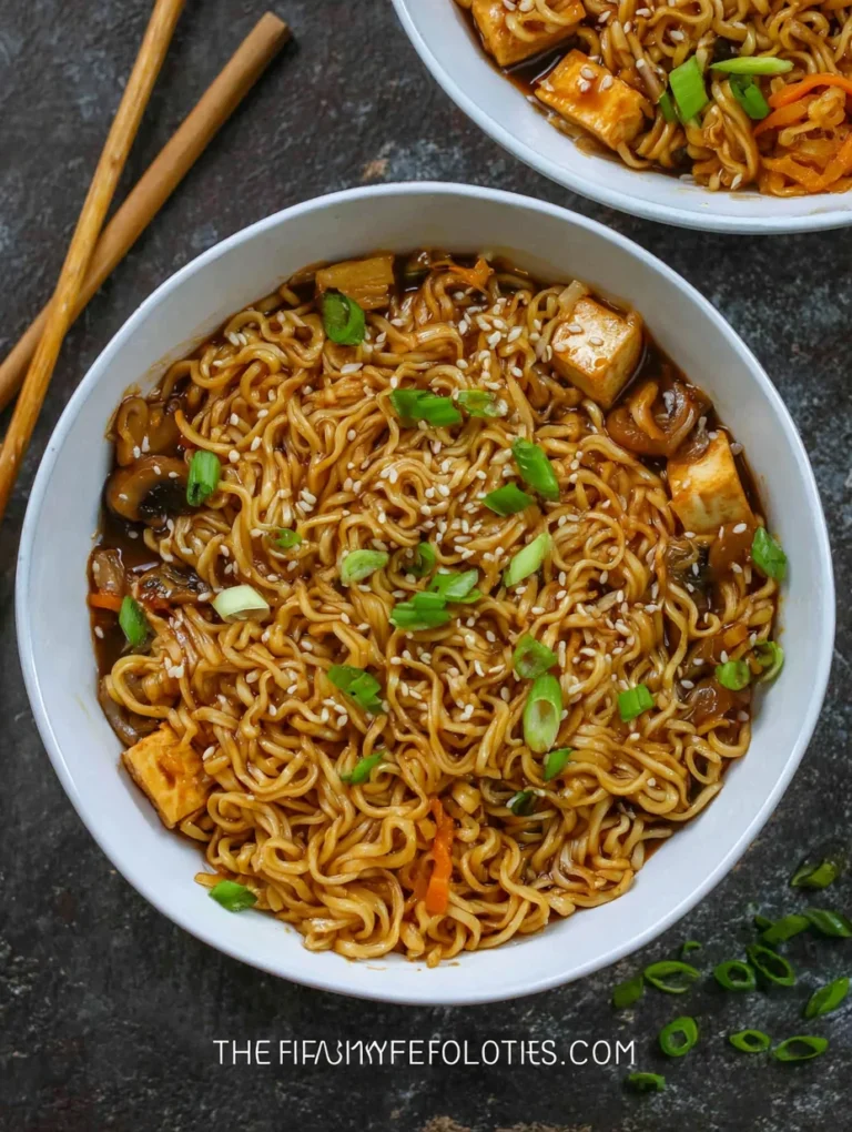 Easy Saucy Ramen Noodles