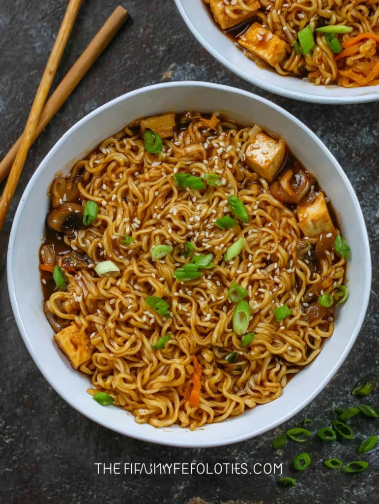 Easy Saucy Ramen Noodles