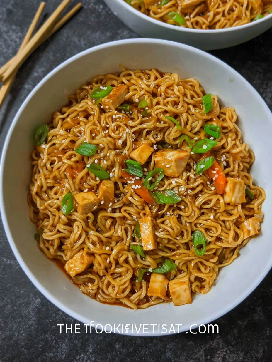 Easy Saucy Ramen Noodles