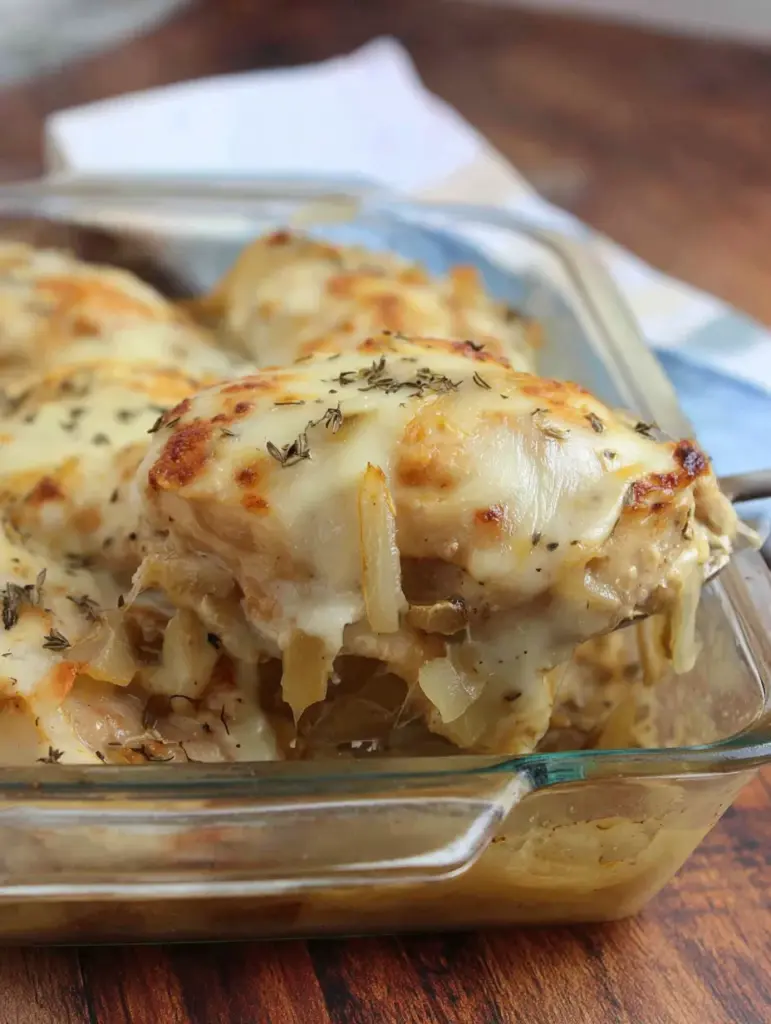 French Onion Chicken Bake