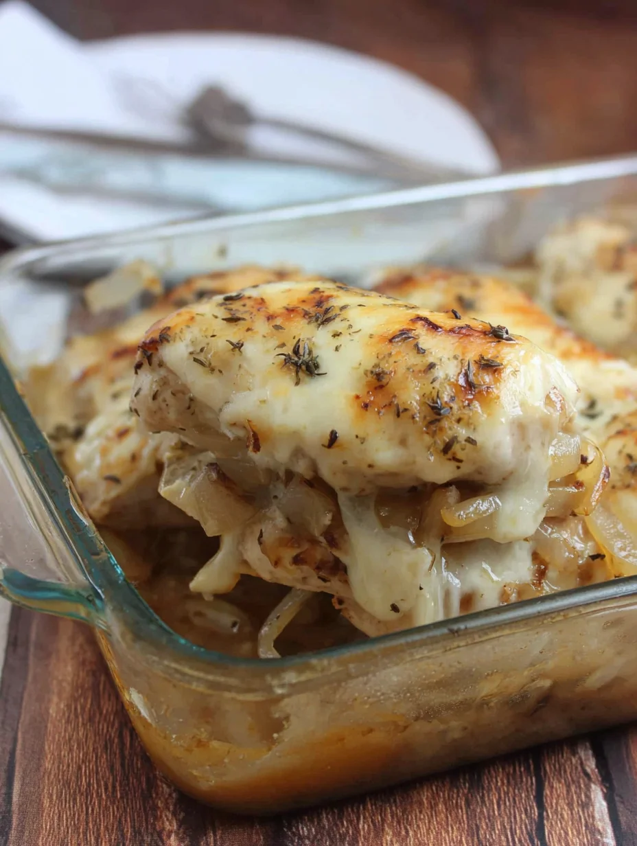 French Onion Chicken Bake