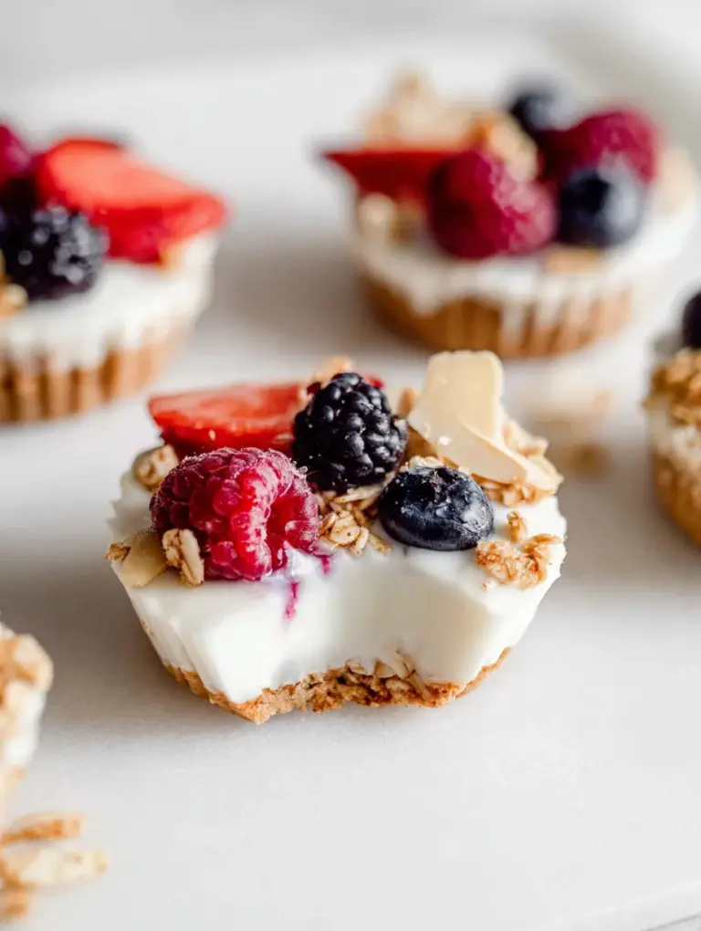 Frozen Yogurt Granola Cups