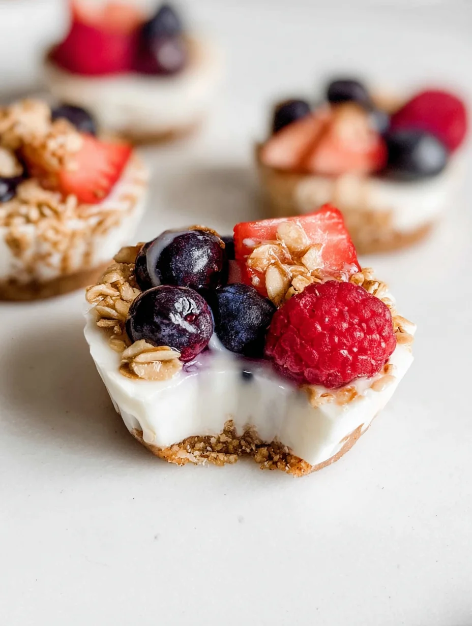Frozen Yogurt Granola Cups
