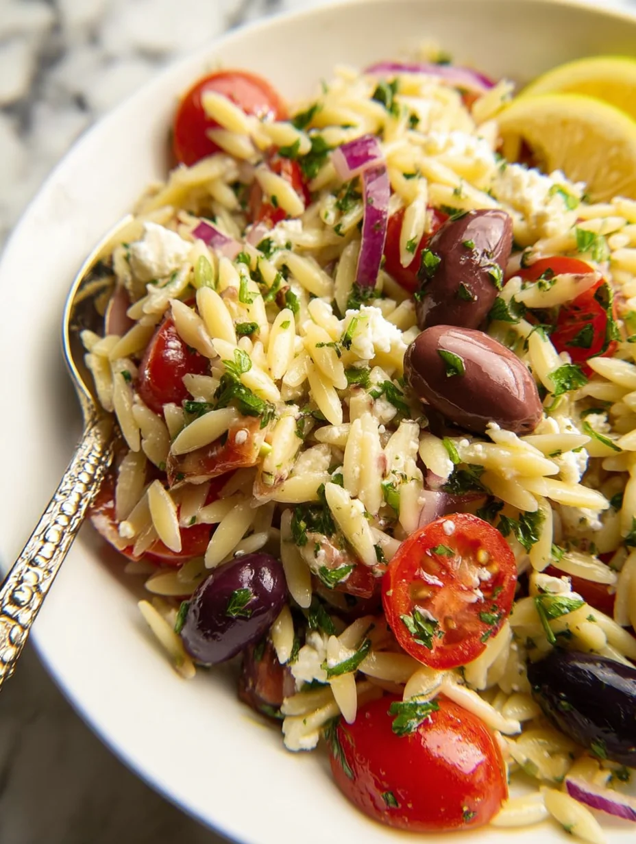 Greek Orzo Pasta Salad