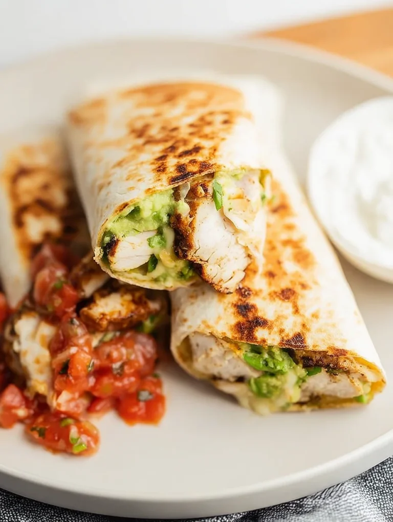 Grilled Avocado Chicken Wraps