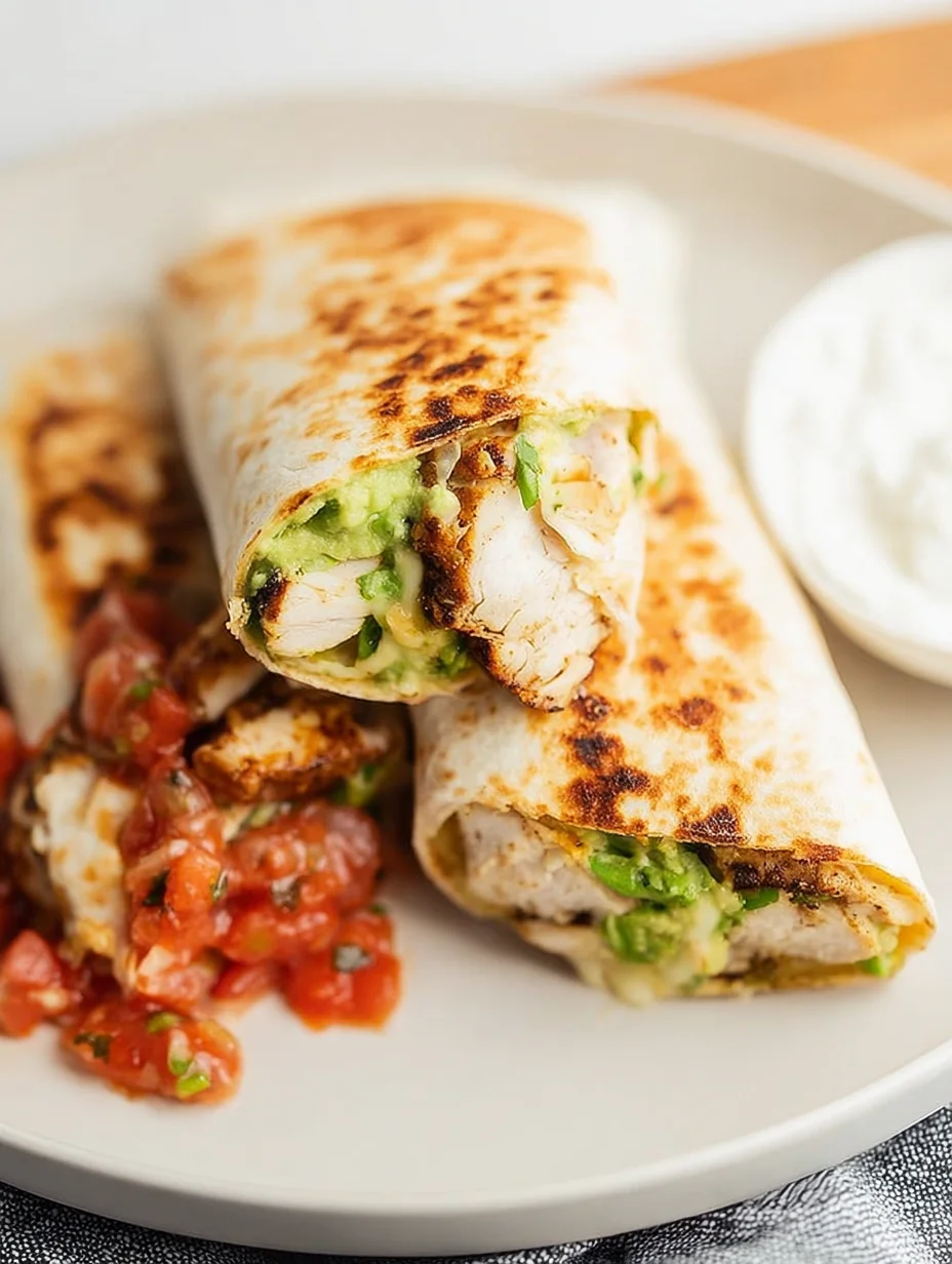 Grilled Avocado Chicken Wraps