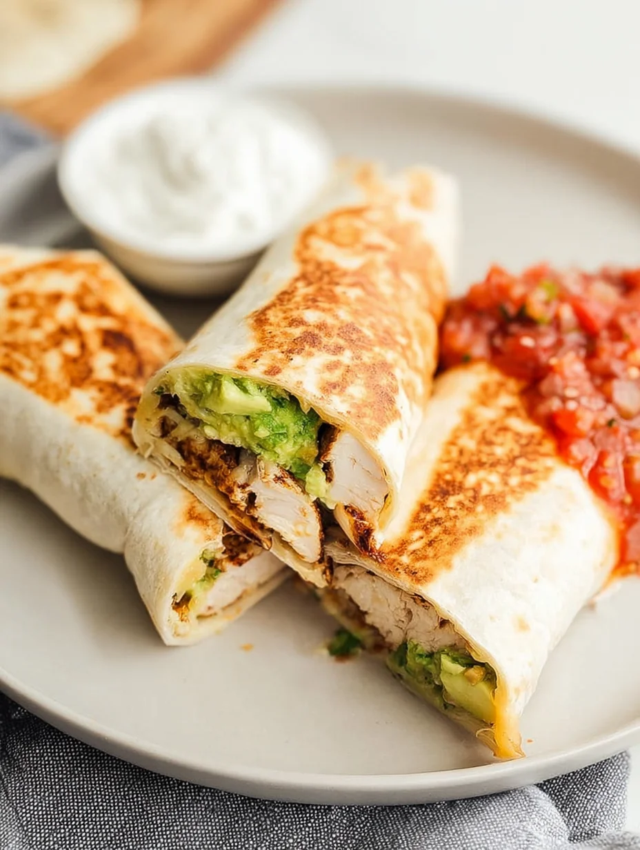 Grilled Avocado Chicken Wraps