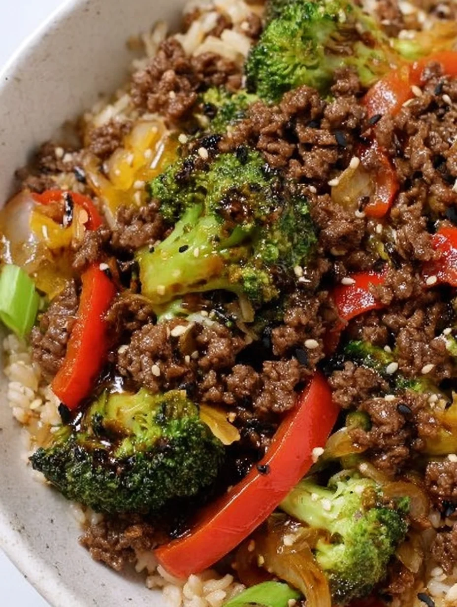 Ground Beef and Broccoli
