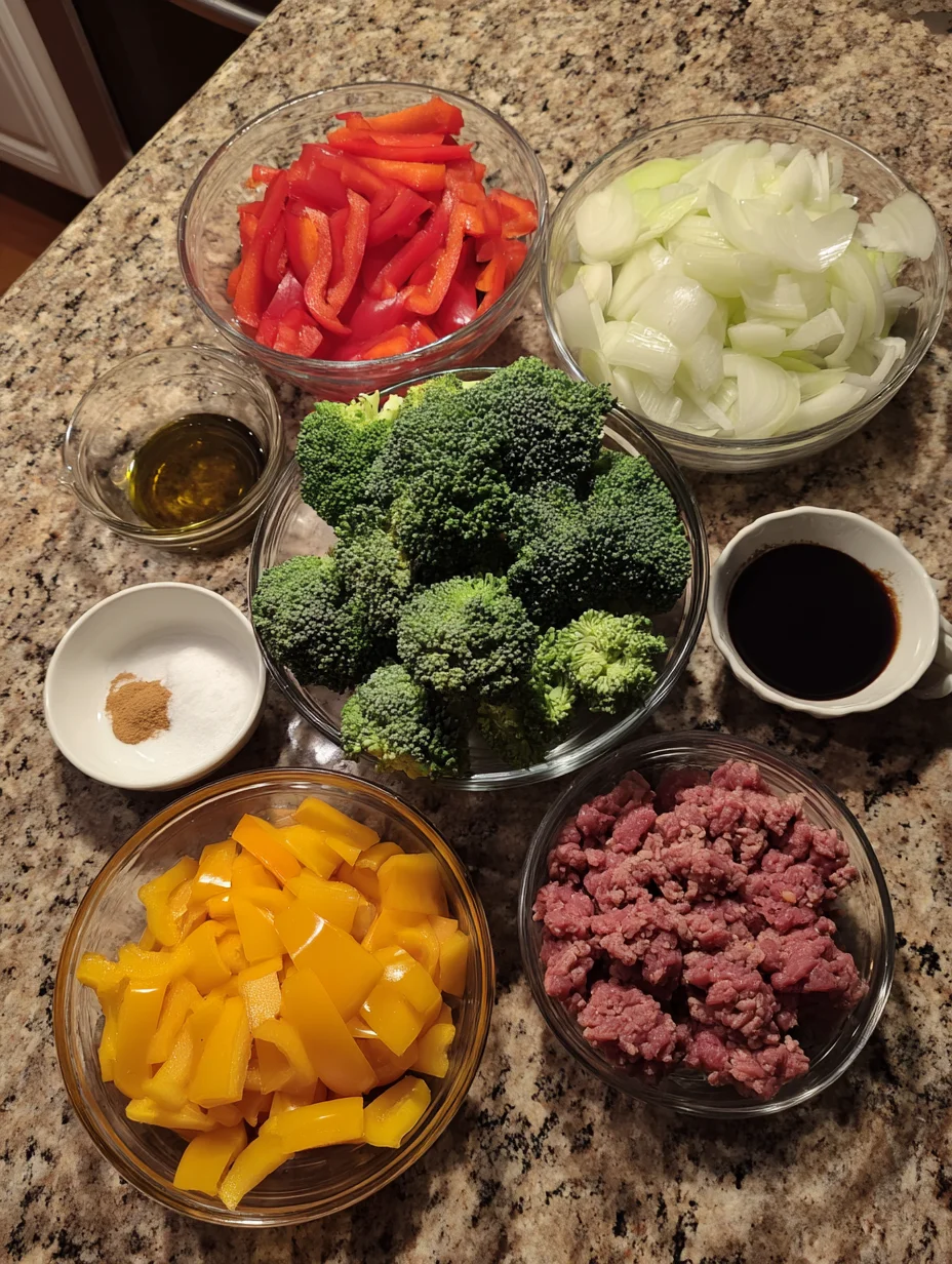 Ground Beef and Broccoli