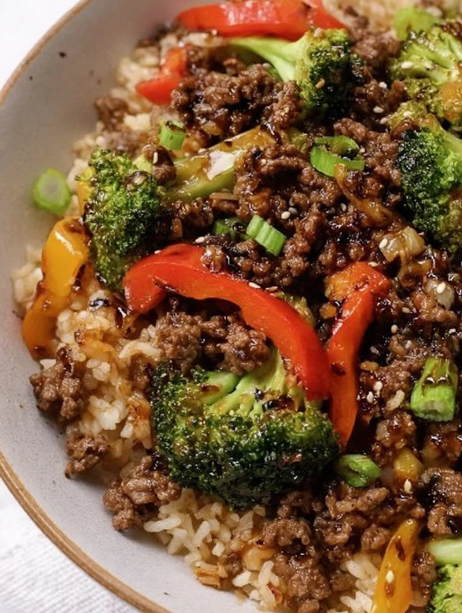 Ground Beef and Broccoli