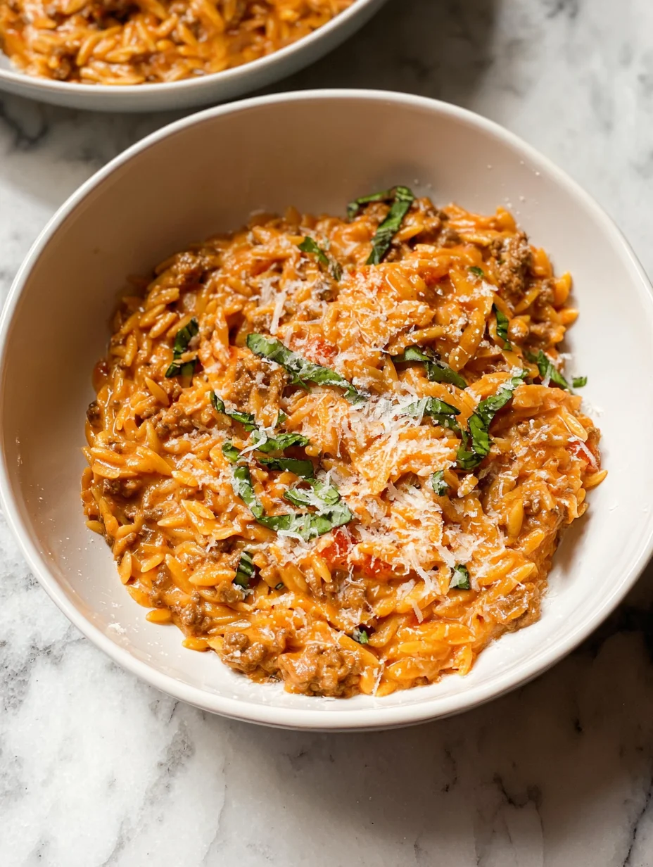 Ground Beef Orzo