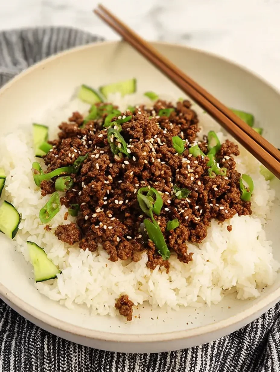 Korean Ground Beef Bowl