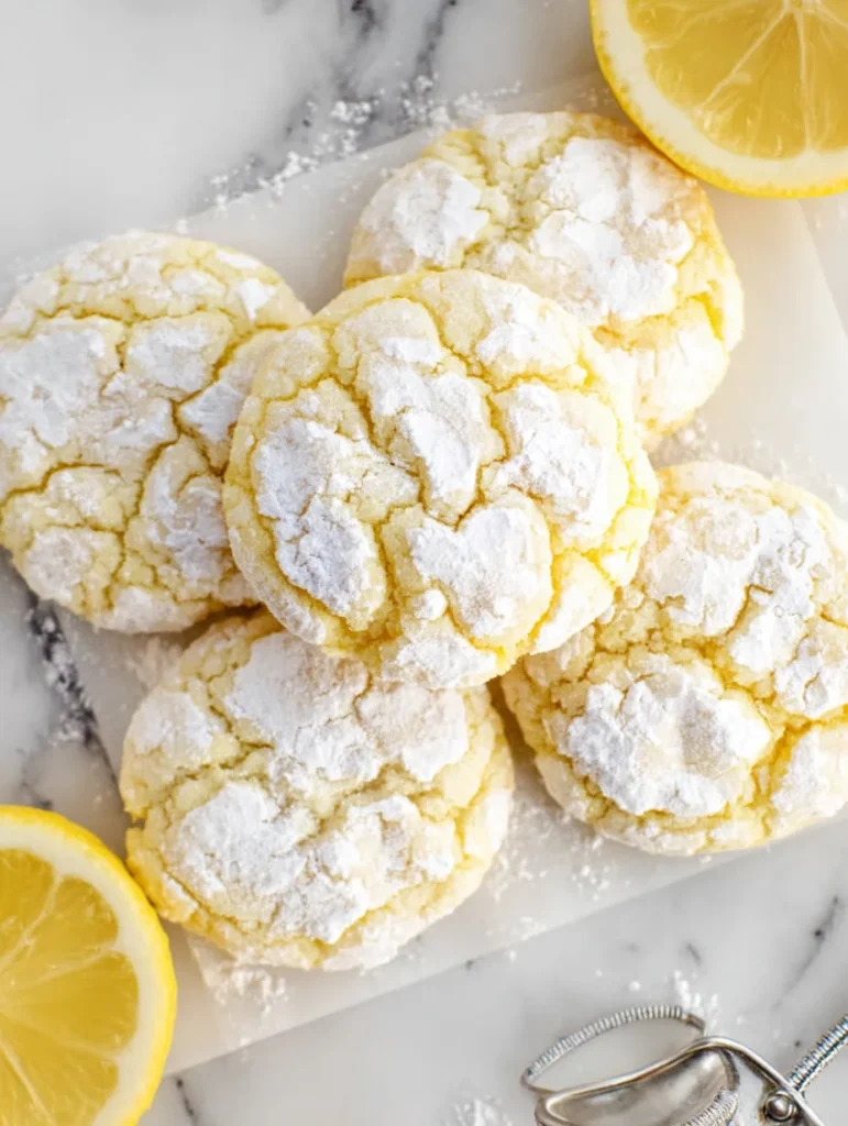 Lemon Crinkle Cookies