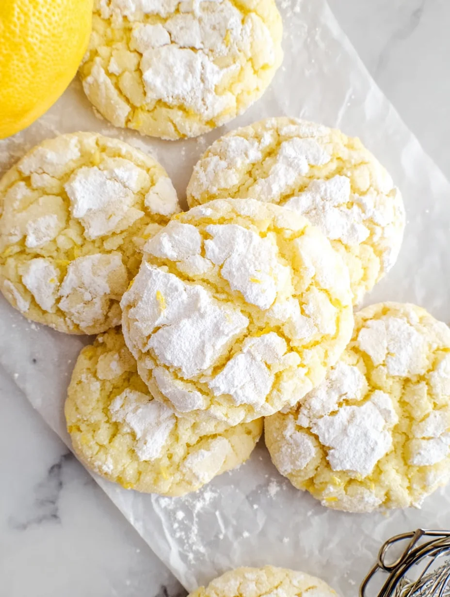 Lemon Crinkle Cookies
