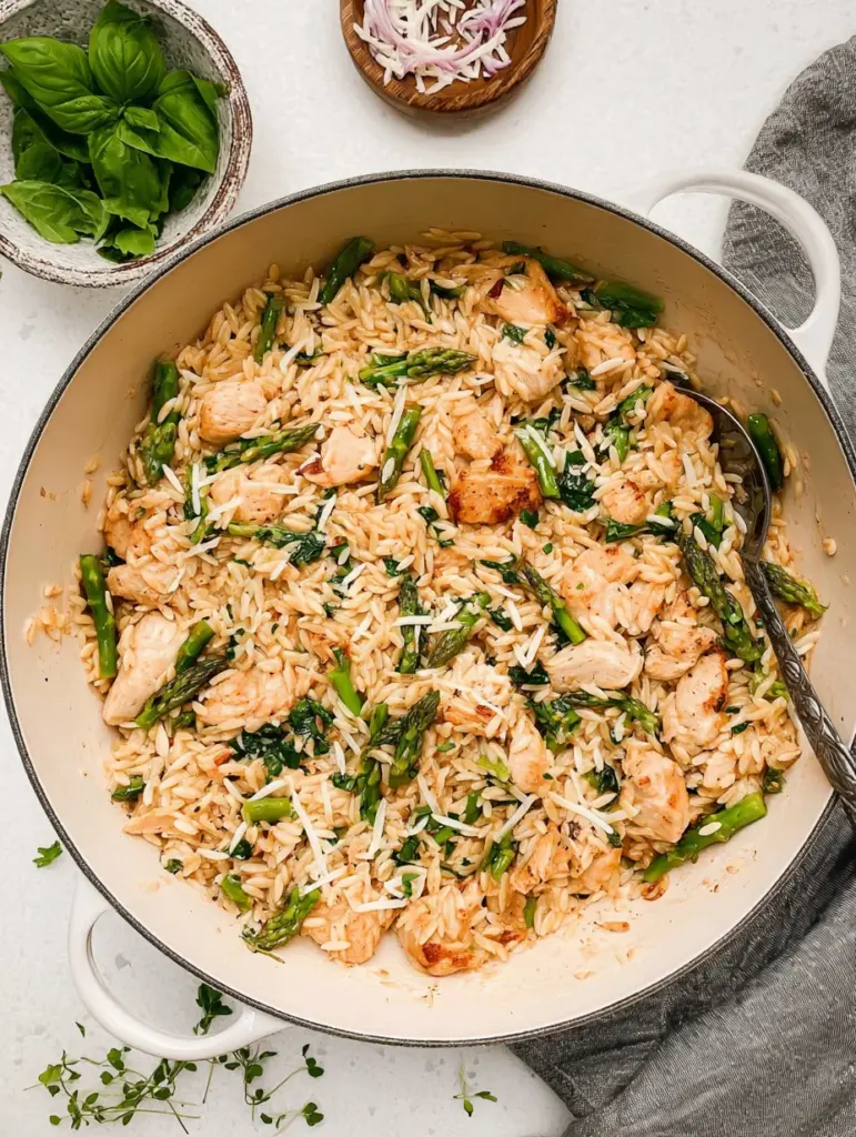 One Pot Chicken Orzo