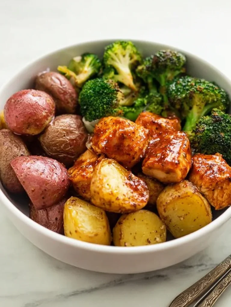 Skinny Chicken and Roasted Potato Bowl