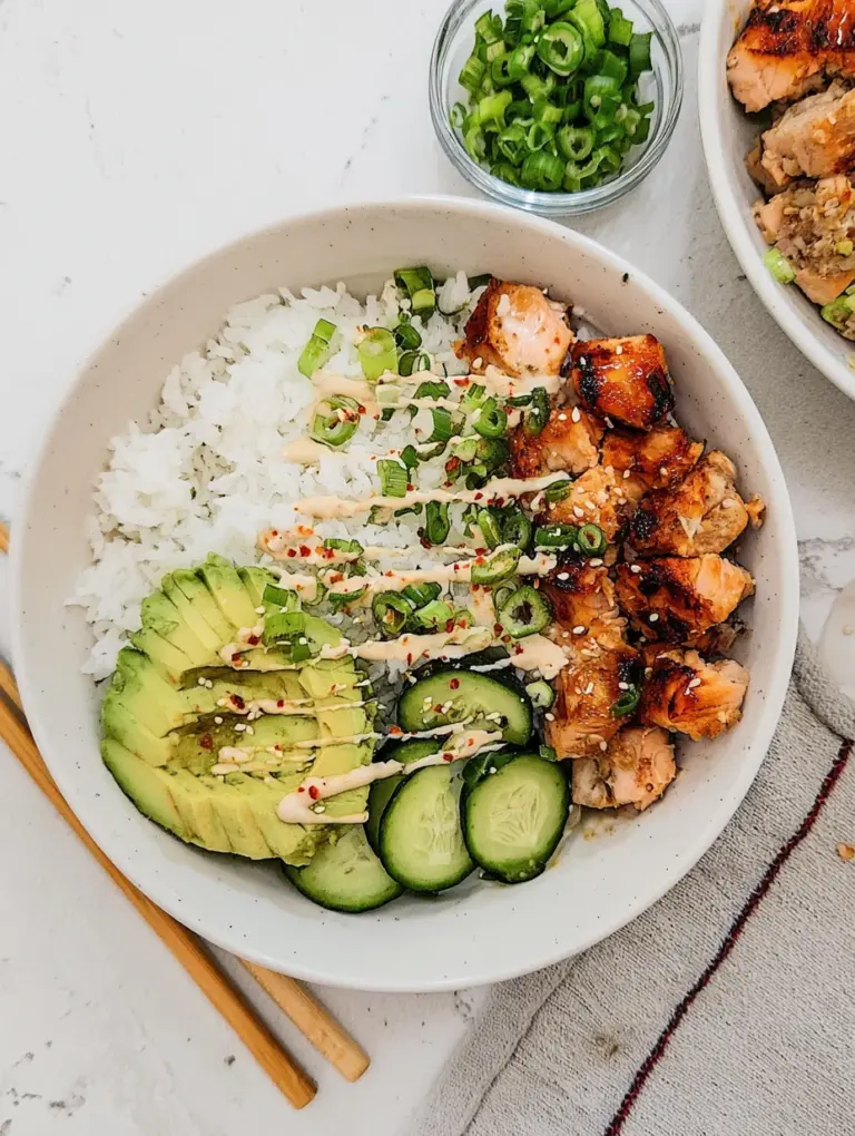 Spicy Salmon Bowls