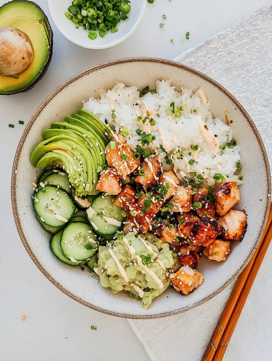 Spicy Salmon Bowls