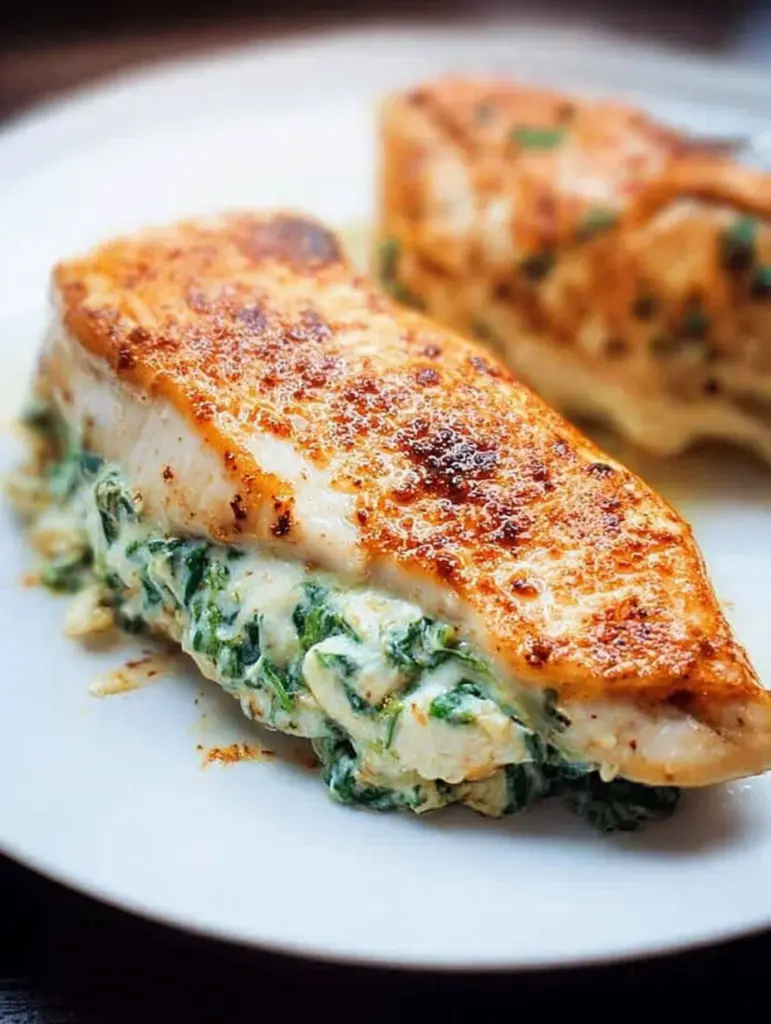 Spinach Stuffed Chicken Breasts