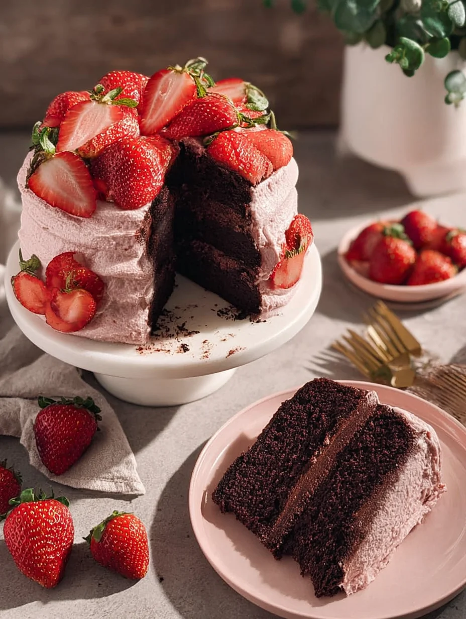 Strawberry Chocolate Cake