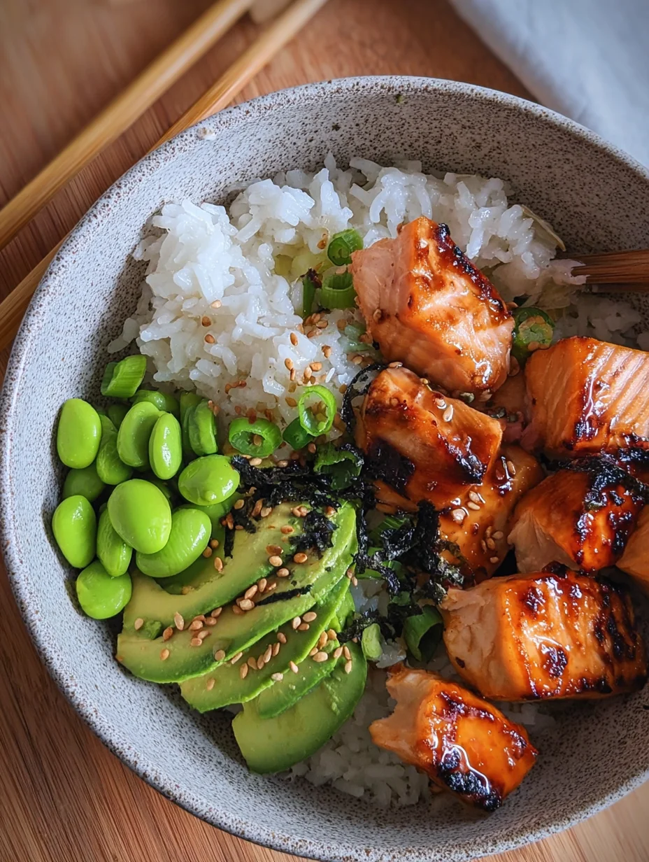 Teriyaki Salmon Sushi Bowl