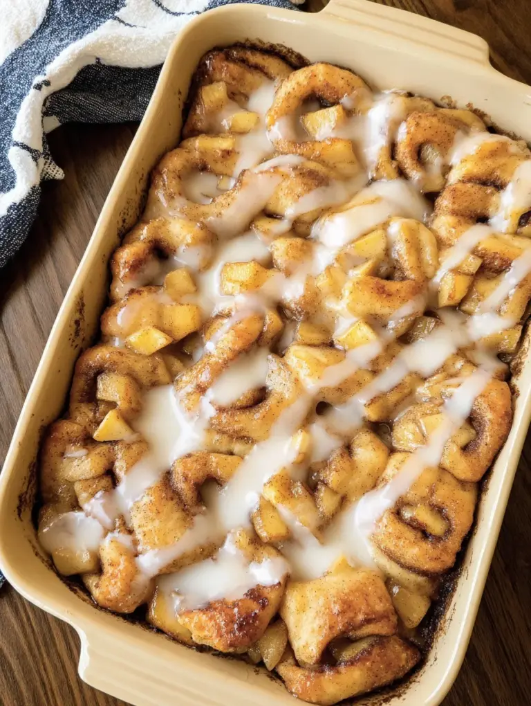2 Ingredient Apple Cinnamon Roll Bake
