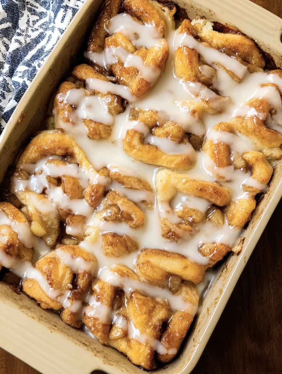 2 Ingredient Apple Cinnamon Roll Bake